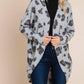Bombom - Animal Print Knit Cardigan