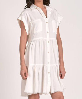 Elan - Vestido curto em camadas