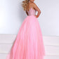 2Cute - V-neck A-line Prom Dress