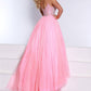 2Cute - V-neck A-line Prom Dress