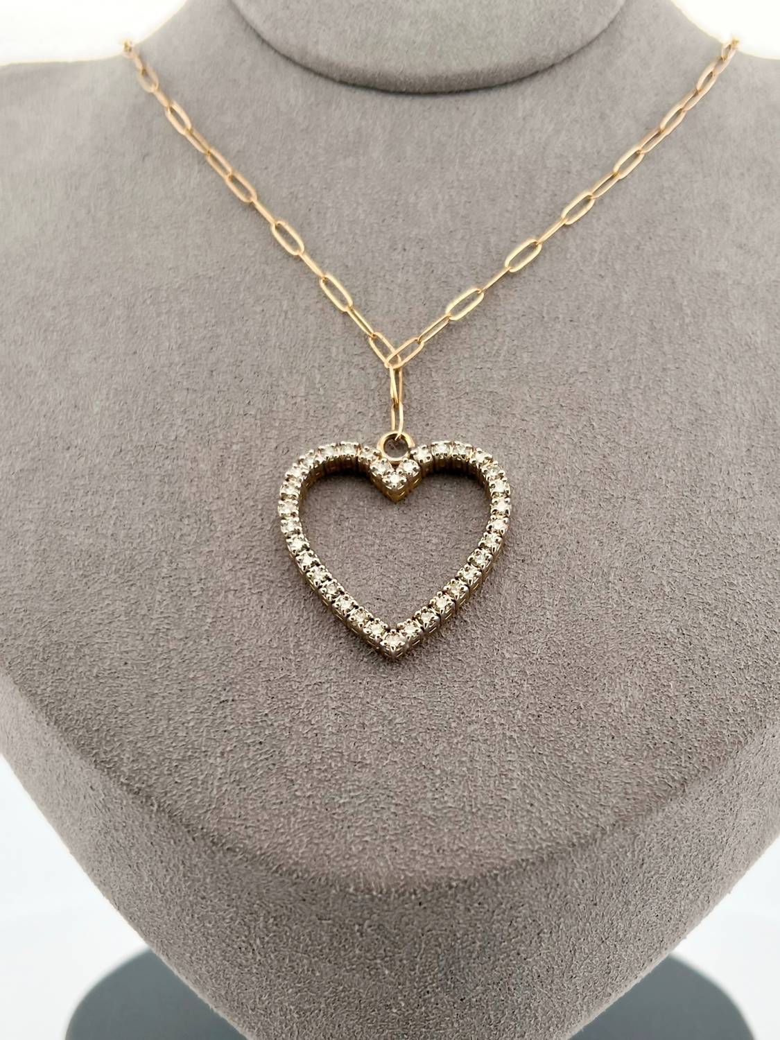 Love Love Tennis - Women's Diamonds Galore Heart Necklace