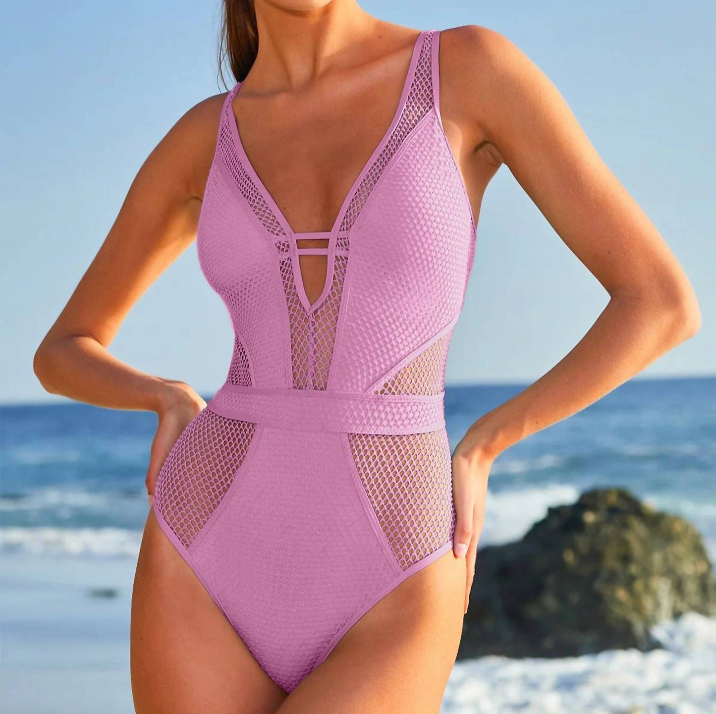 Becca - Network Show And Tell Plunge One Piece Swimsuit