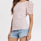 Another Love - Shea Eyelet Sleeve Top