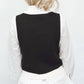 2.7 August Apparel - English Factory Gold Detail Knit Vest
