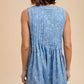 Anniewear - Heather Floral Print Denim Romper