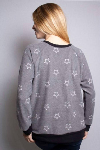 B Flawless - Blusa Raglan com Estampa de Estrelas