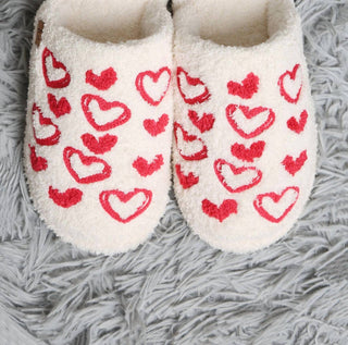 Wona Trading - Pantufas femininas bordadas em formato de coração de doce