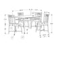 5 Pieces Dining Table Set, Small, Rectangular