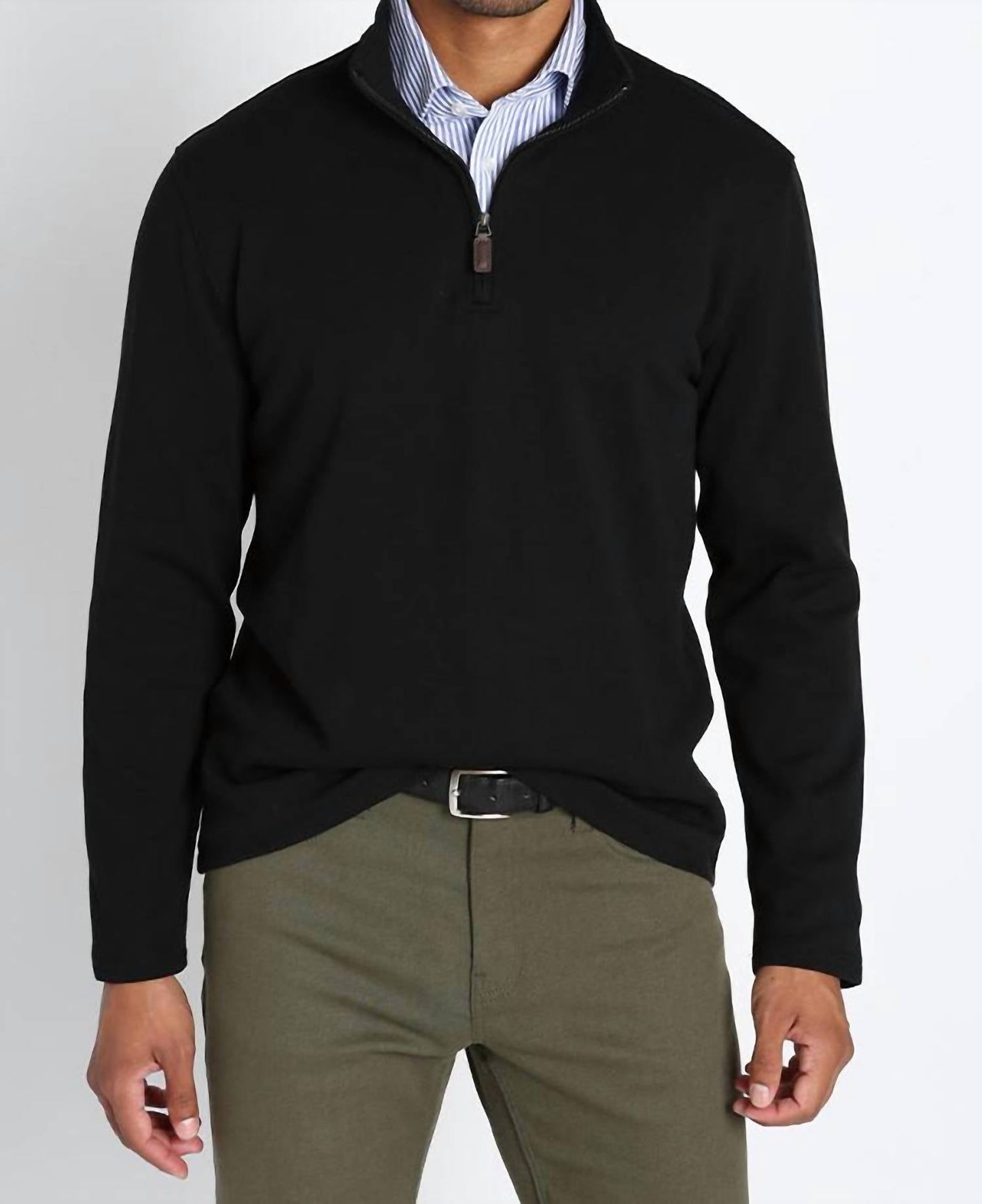 Jachs New York - Cotton Modal Blend Quarter Zip Sweater