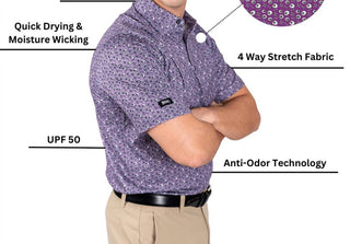 2Putt - Men's Skull And Bones Short Sleeve Polo