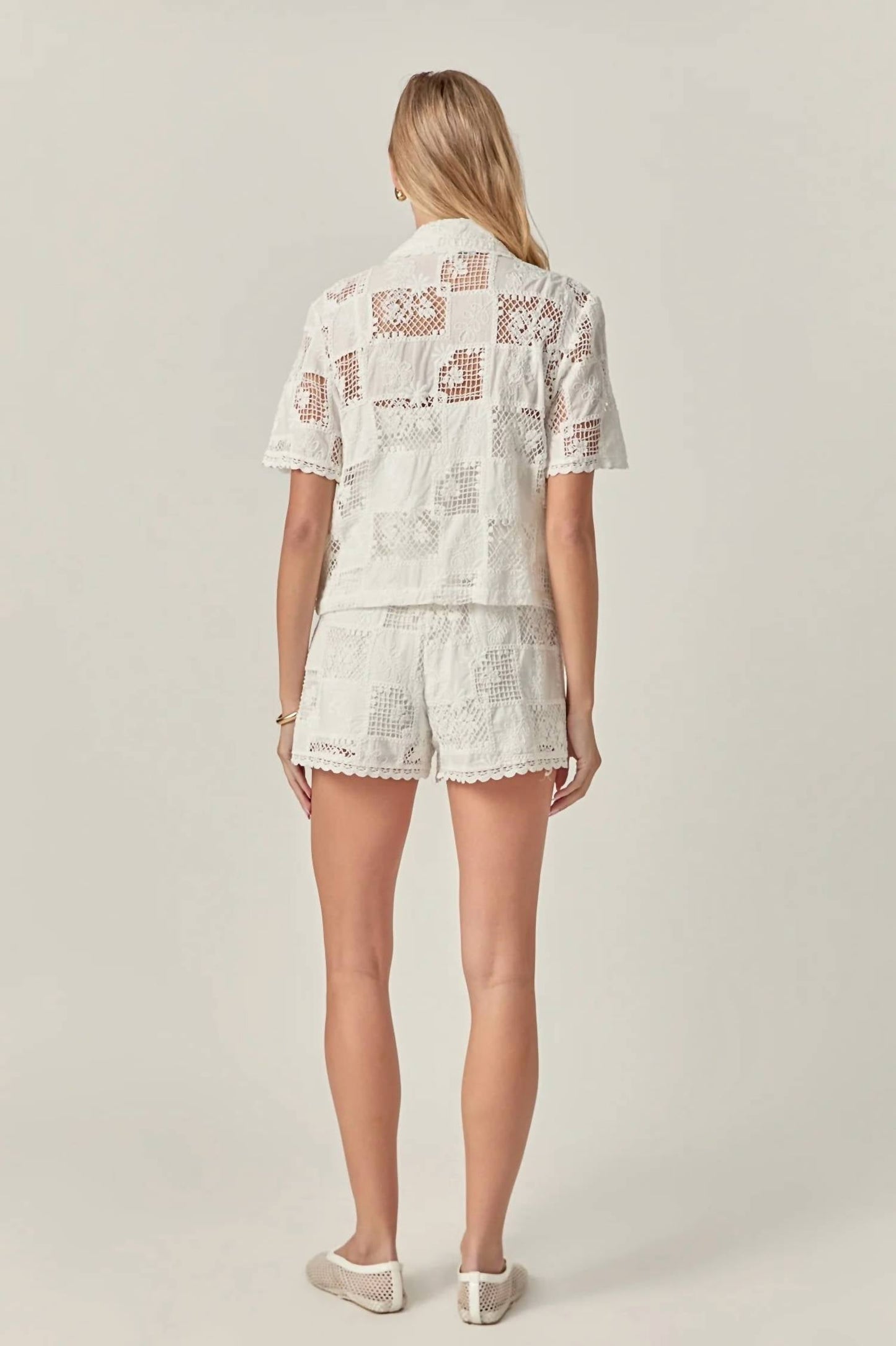 English Factory - Ibiza Embroidered Button Down Shirt
