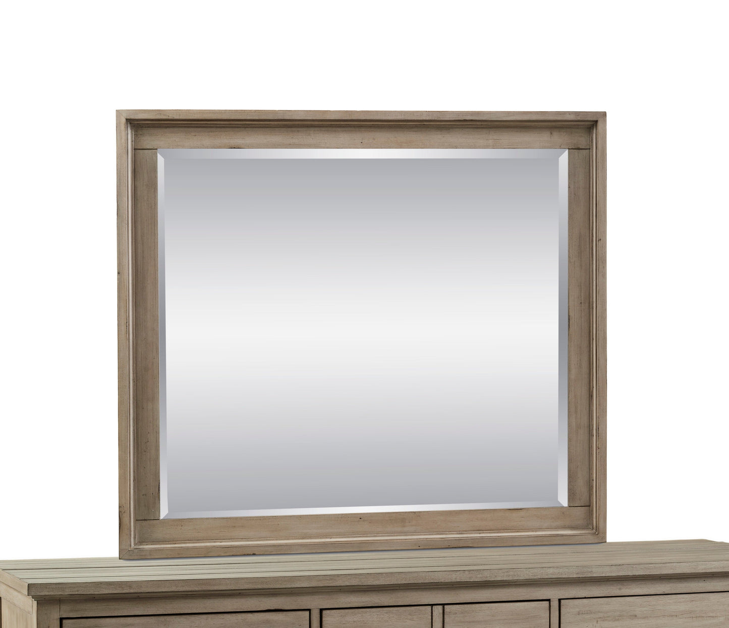 43" Orchard Grey Beveled Mirror