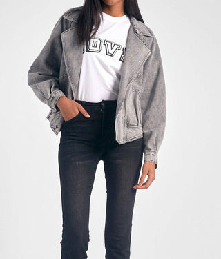 Elan - Jaqueta Moto Jeans