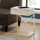 Accent Side Table, Storage Drawer, Spacious Tabletop, Contemporary & Modern