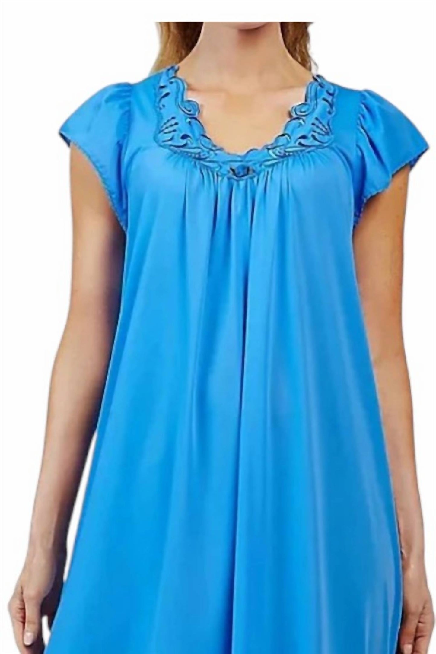 Shadowline Lingerie - Rosebud Long Cap Sleeve Nightgown