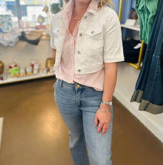 Charlie B - Jaqueta Jeans Cropped