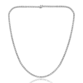 Diana M Jewels - 15.35 Cts Lab Grown Diamond Tennis Necklace