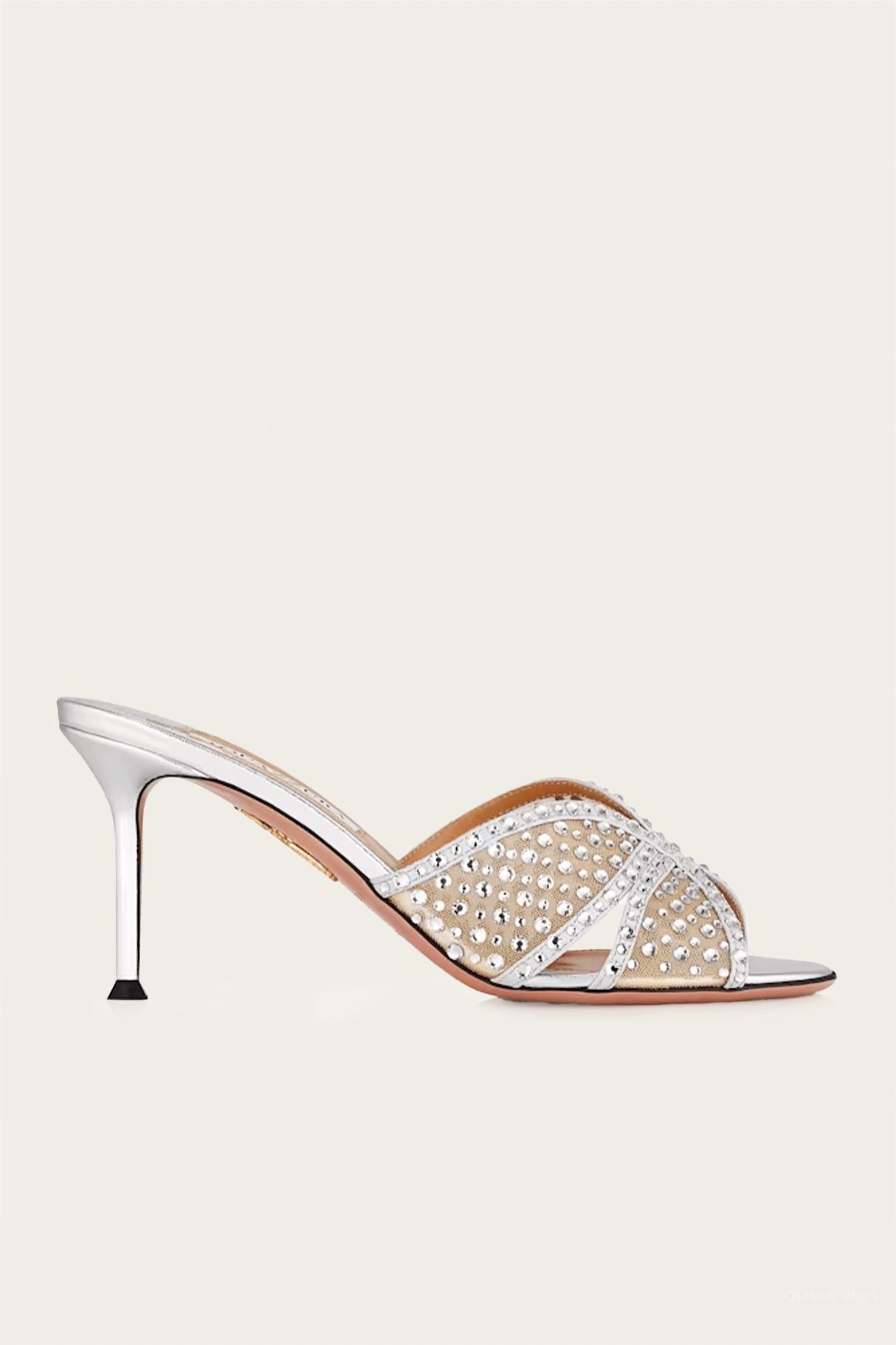 Aquazzura - Women's Crystal Lover Mule