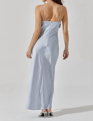 Astr - Satin Bow Midi Dress