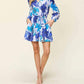 Double Take - Floral Bliss Long Sleeve Romper Ensemble with Pockets