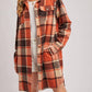 Bluivy - Women's Flannel Plaid Longline Shacket