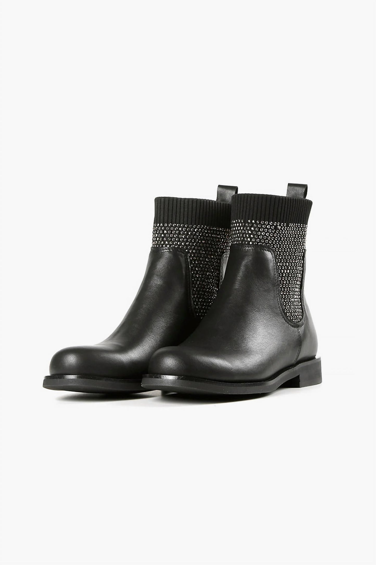 All Black - Stud Sock Chelsea Boot