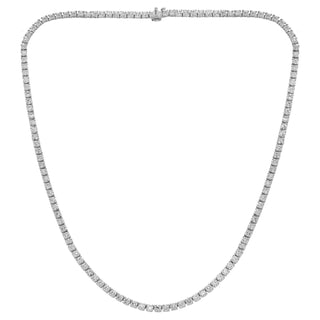 Diana M Jewels - 10.25 Cts Lab Grown Diamond Tennis Necklace