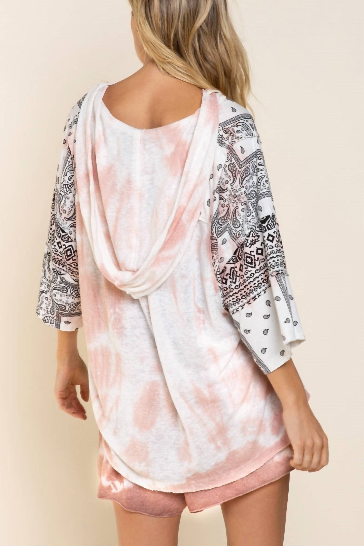 Pol - Paisley Mixed Print Top
