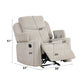 Galya Motion Glider Recliner - Light Gray
