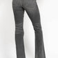 Judy Blue - Full Size Midi Rise Tummy Control Release Hem Flare Jeans