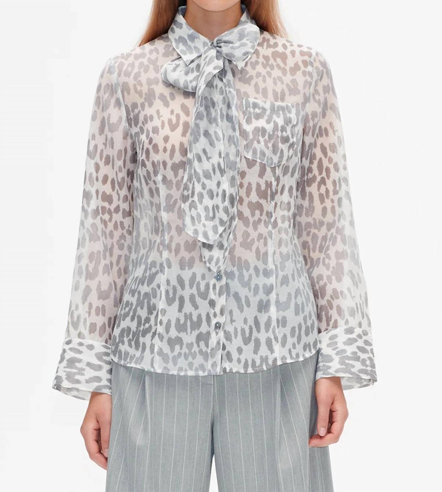 Baum Und Pferdgarten - Miranda Leopard Blouse with Tie