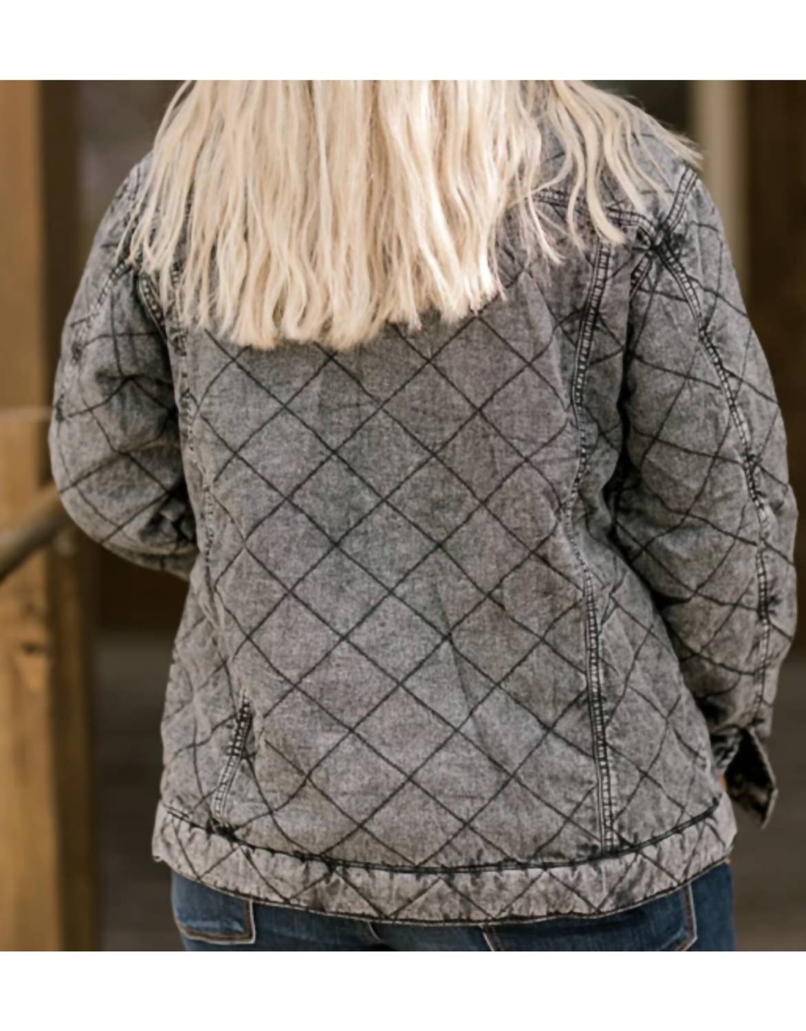 Elan - Oversize Quilted Panel Jacket