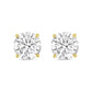Diana M Jewels - 2.00 Cts Round Lab Diamond Stud Earrings