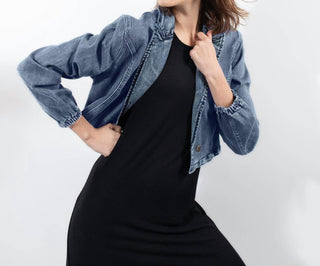 Recollection Brand - Cropped Denim Blazer