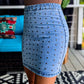 2Flyco - Concho Studded Dreamz Denim Skirt