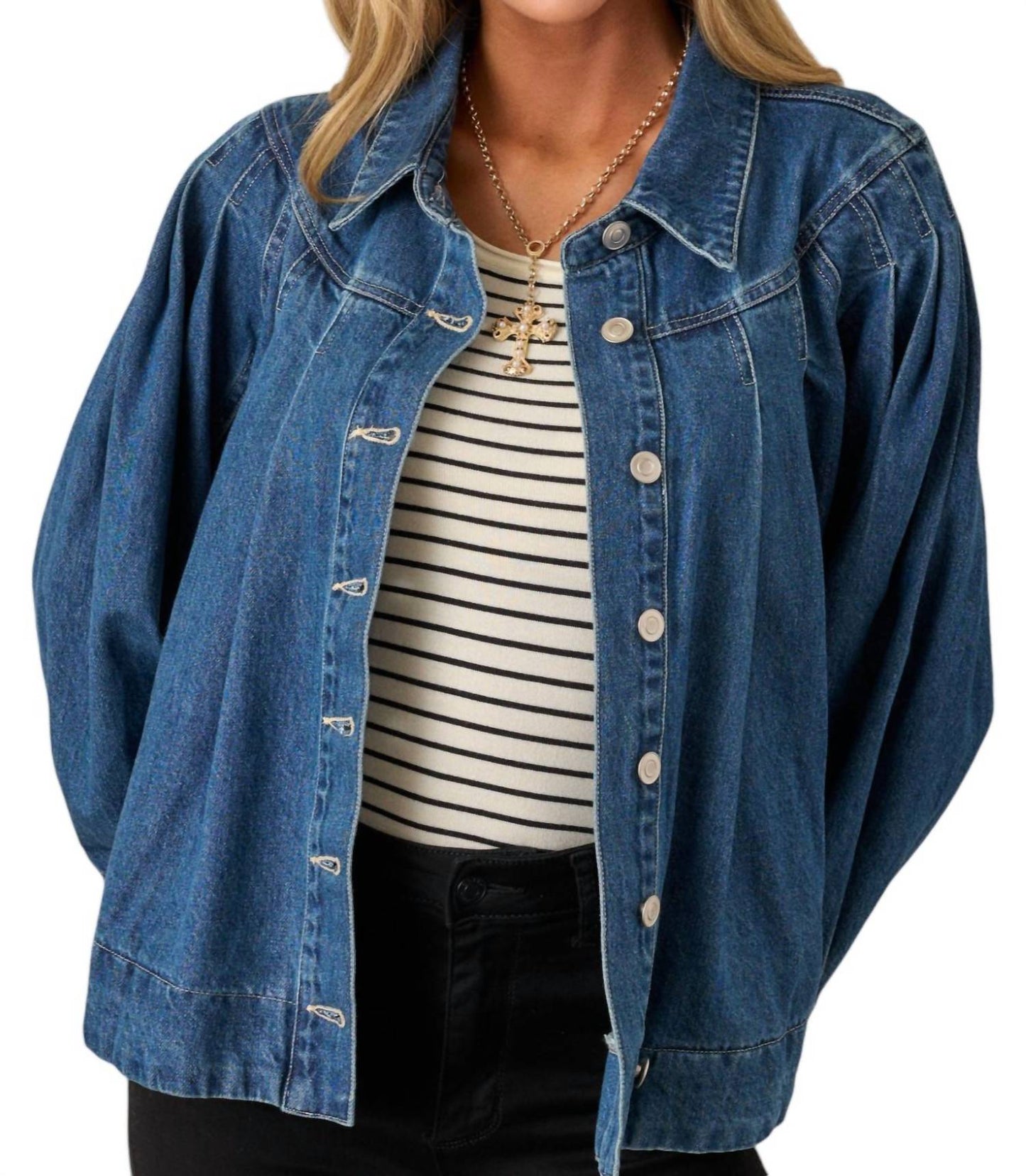 Aaron & Amber - Pleated Jacket