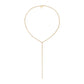Eklexic - Thin Luciana Box Chain Lariat