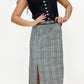 Free People - Penelope Gingham Midi Skirt