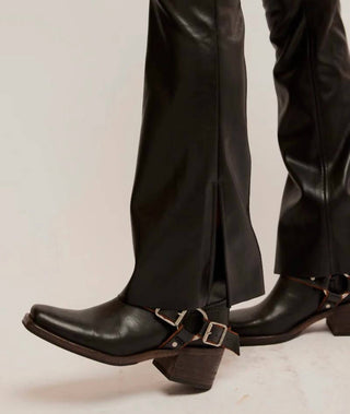 Free People - Calça legging vegana com fenda Level Up