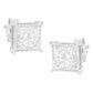 Sterling Silver 3/4 cttw Composite Diamond Stud Earrings (I-J, I2-I3)