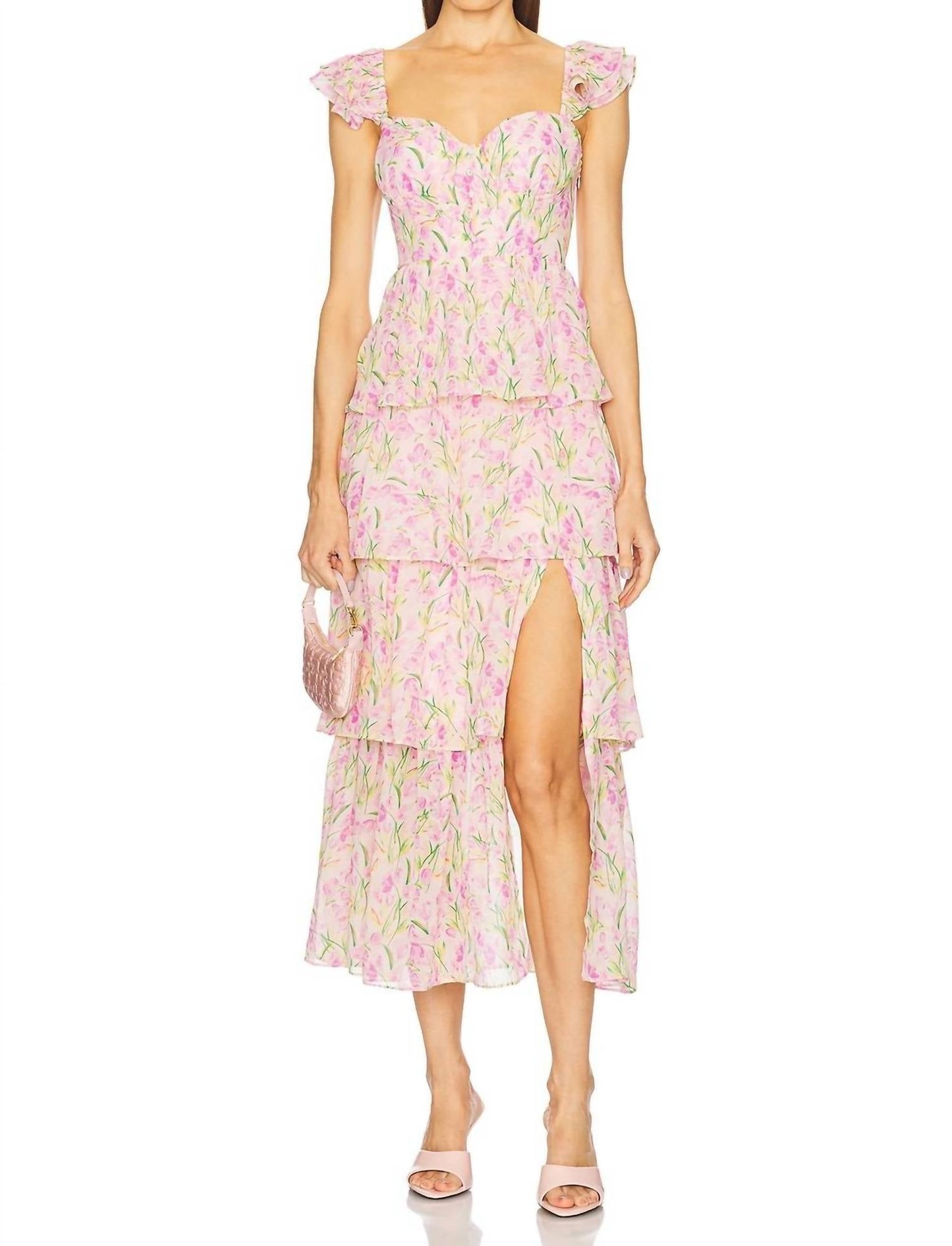 Astr - A-line Midsummer Floral Dress