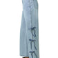 Day + Moon - No Need to Worry Tie Detail Jeans