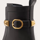 Valentino Garavani - Botas de combate femininas com tachas romanas