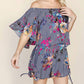 Umgee - Floral Off Shoulder Romper