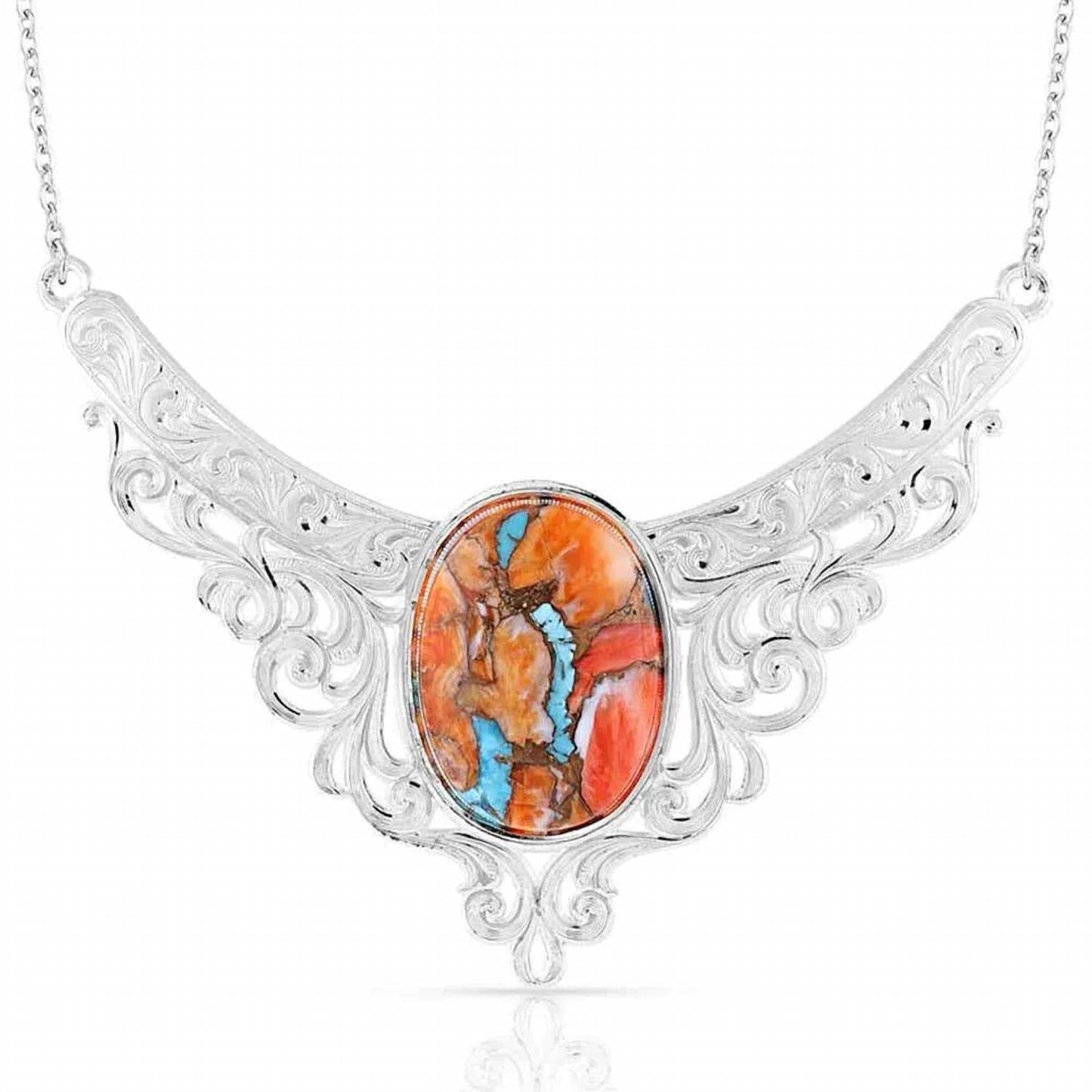 Montana Silversmiths - Mountain Glacier Stone Cascade Necklace