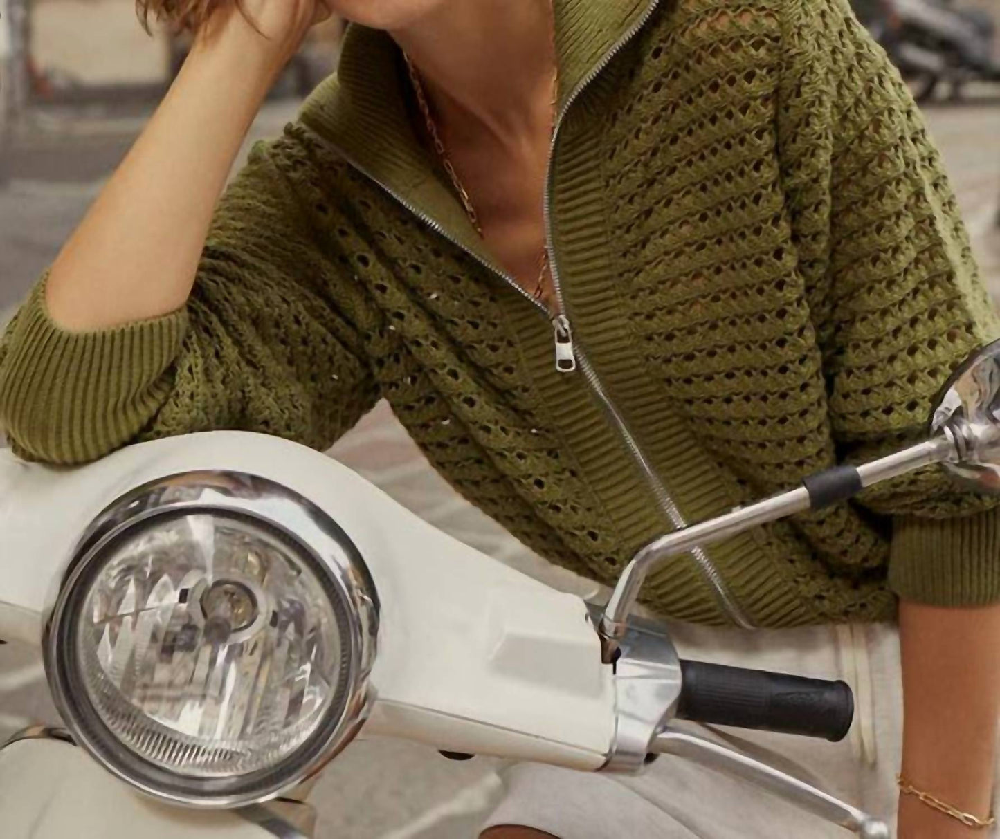 Varley - Eloise Full Zip Knit Sweater