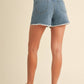 Anniewear - Denim Blossom Shorts