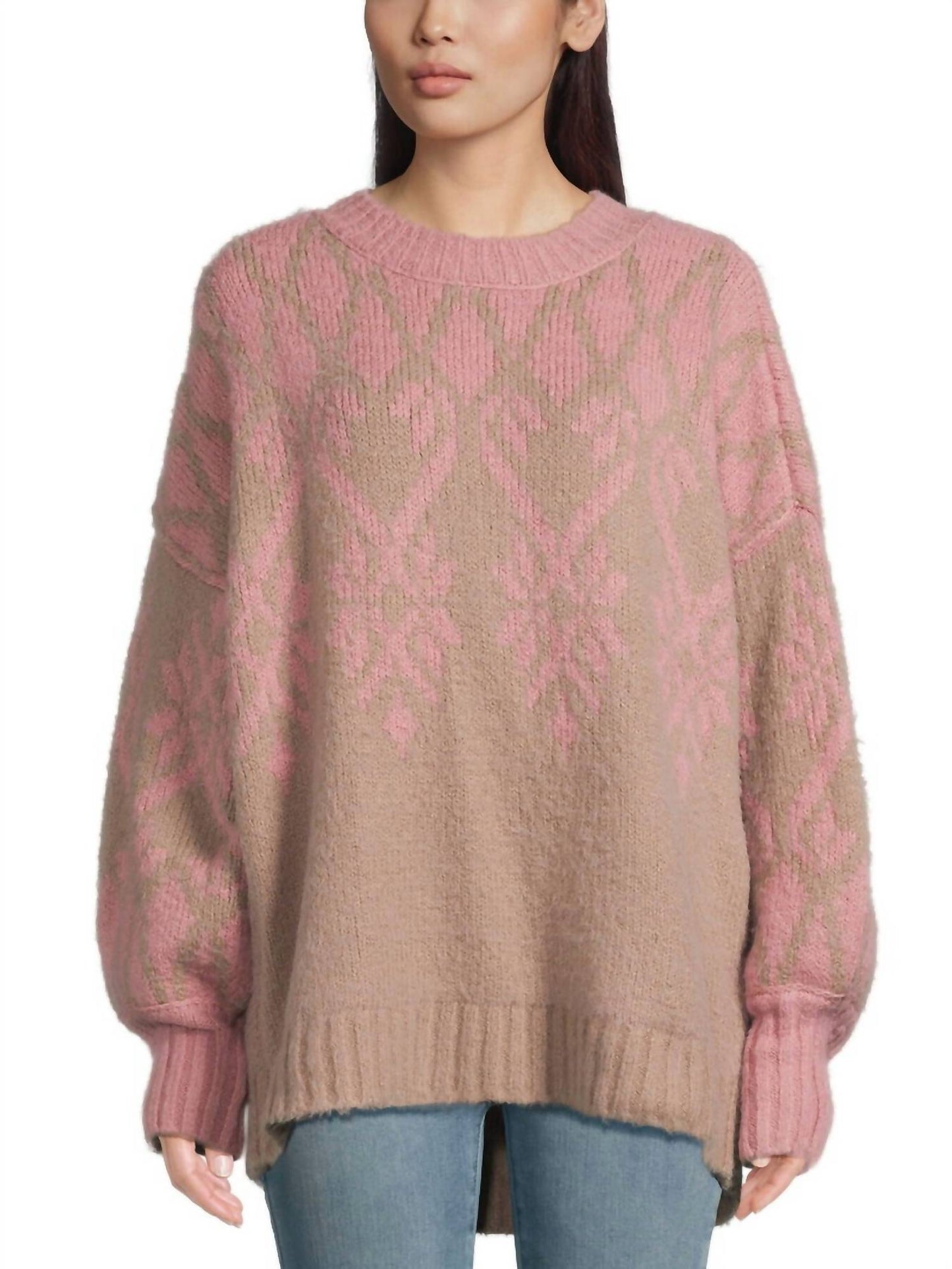 Free People - Knit Printed Tunic Sweater