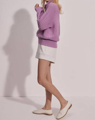 Varley - Tara Pointelle Half Zip Uva Defumada