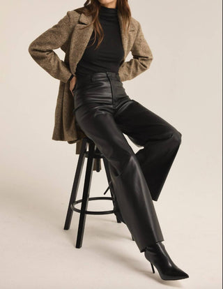 Z Supply - Calças de couro sintético Rilynn